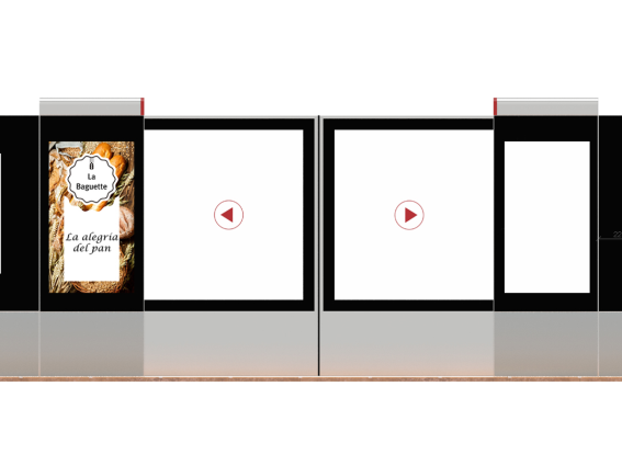 Train/Metro Platform Screen Door Display