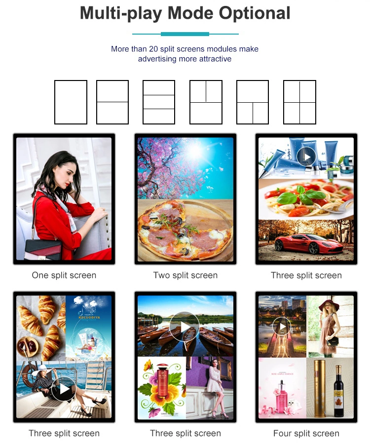 43 Inch Double Sided Free Standing Mall Kiosk with Digital Signage Built-in